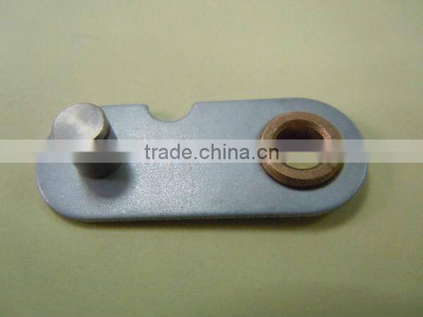 Metal stamping part with rivet