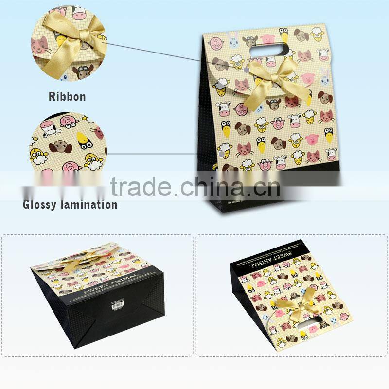 Mini Handy Charcoal Gift Kraft Paper Bag