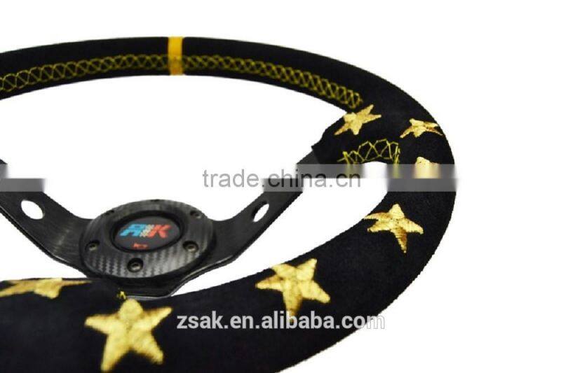 14inch suede steering wheel zhongshan wheel made in China
