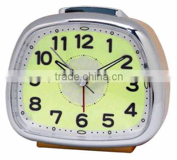 Plastic trapezoid snooze alarm clock , Desktop Clock, wake up light clock