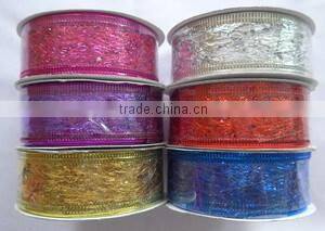 6.3CM Holiday Decorative Colorful Clothing Ribbon /Xmas Tree Ribbon