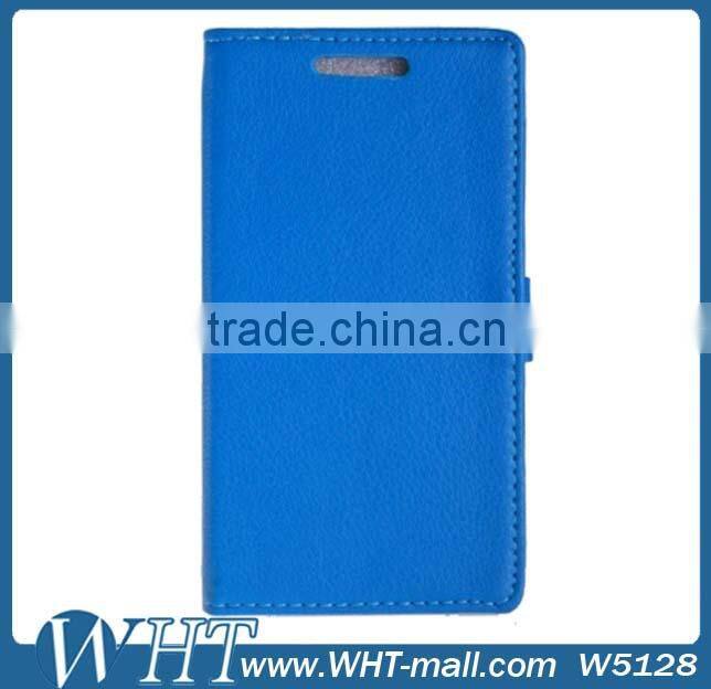 Luxury Leather Case for Sony Xperia E1 Wallet Case with Stand