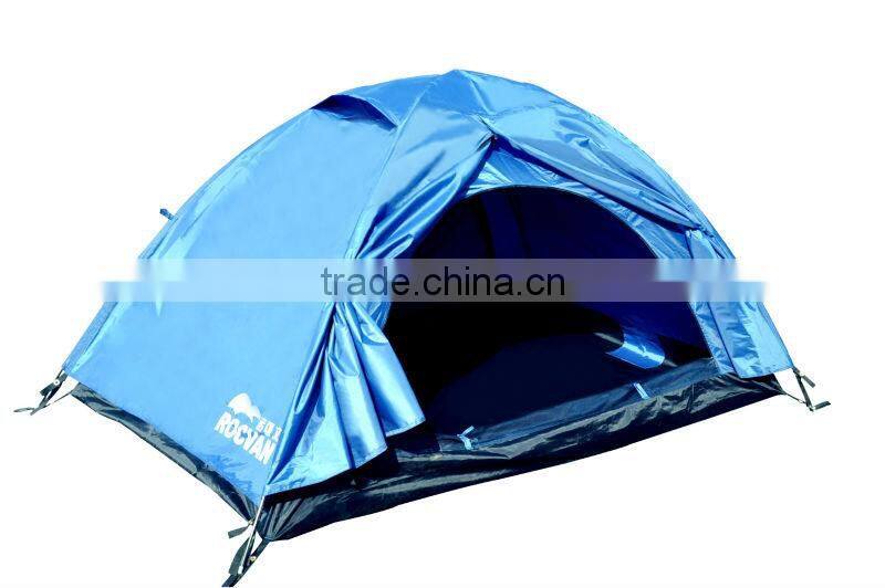 1-2 Person China family tents camping tent with fiberglass pole material