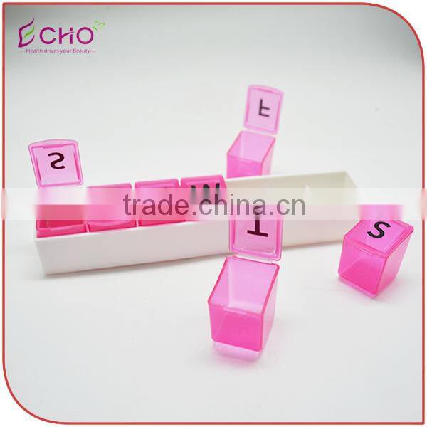New 7-Day Plastic Pill Box Single Daily Tray