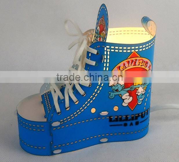 Led commerical ele. wireless shoes shape household light led decorative indoor lamp light