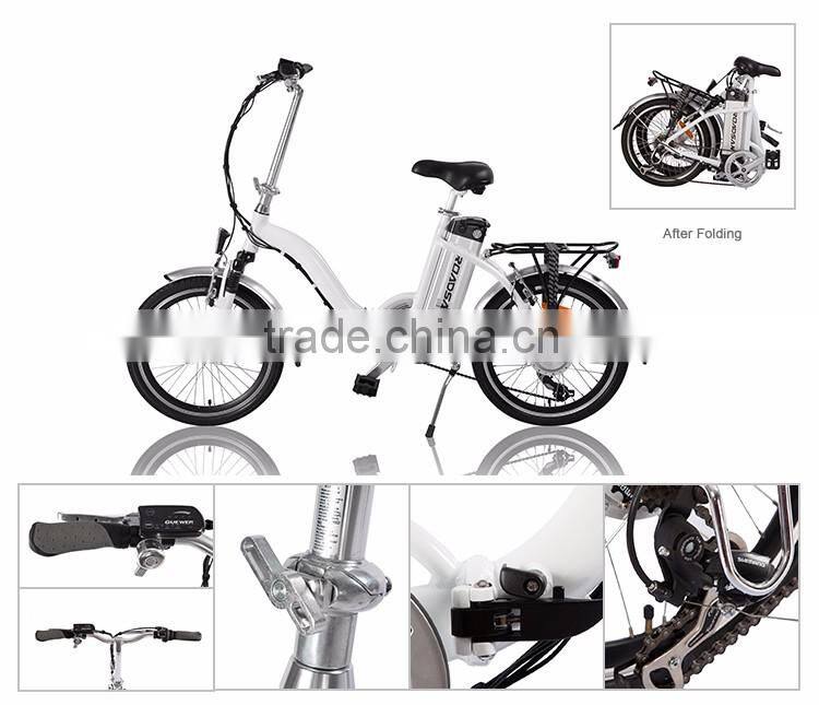 500W 36V Controller Lightweight Electric Folding Bike
