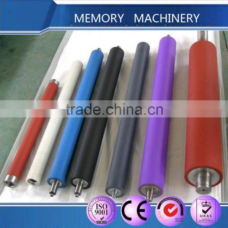 Colorful Silicone rubber roller/rubber bars/rubber rolls with metal material
