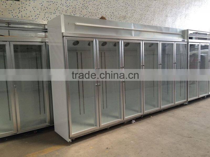 3door display fridge commercial using high quality for supermarket