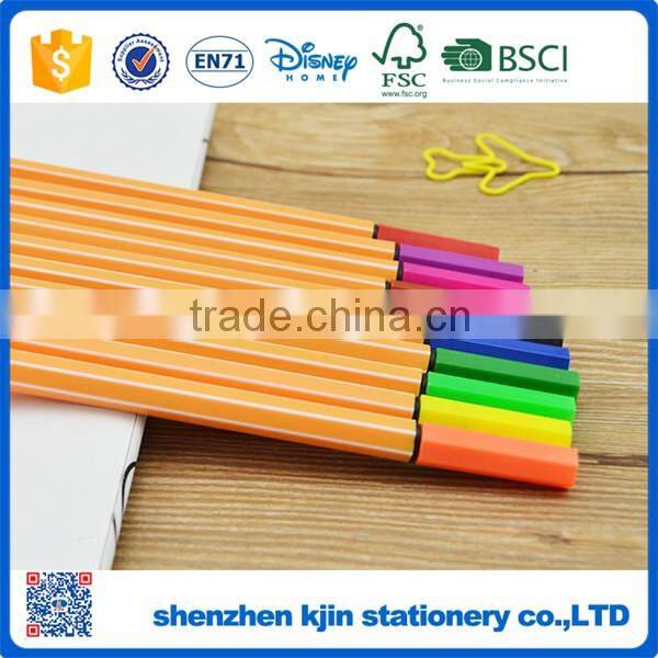 Wholesale colorful 12pcs hot selling water color pen into pvc bag color pen set