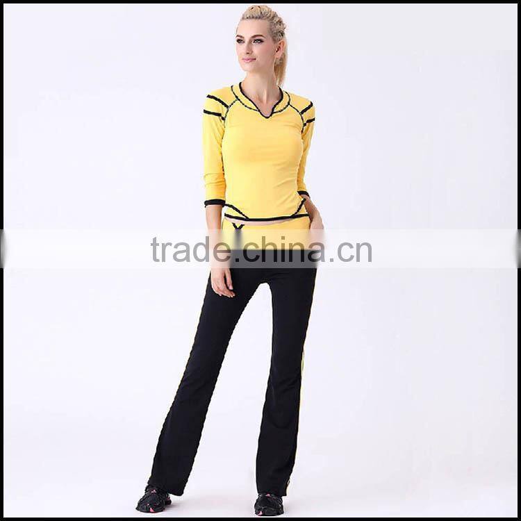 2015 custom OEM serice comfortable yoga wear and fitness clothing for gym wear