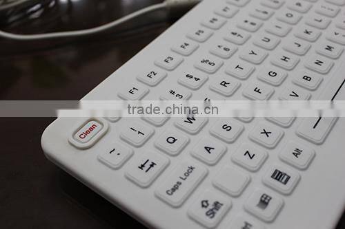 Excellent tactile feeling silicon waterproof keyboard in factory price