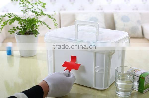 medical plastic storage box with handle lid/container/
