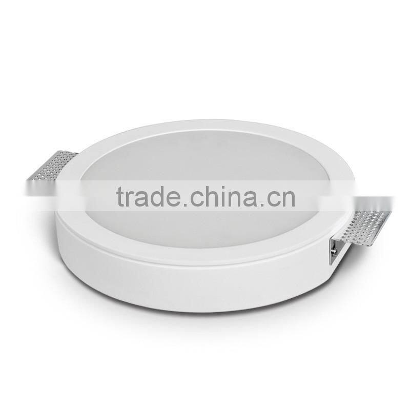 Indoor gypsum/plaster made LED recessed downlight 18W modern,contemporary,fashion,environment, european