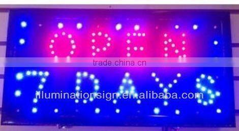 ABS Molded Frame Open Led Light Sign Factory