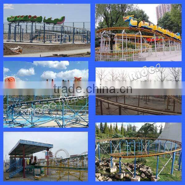 Large siexe fairground ride sliding dragon