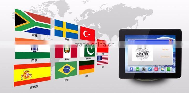 embedded round TFT LCD 9.7" industrial hmi screen monitor