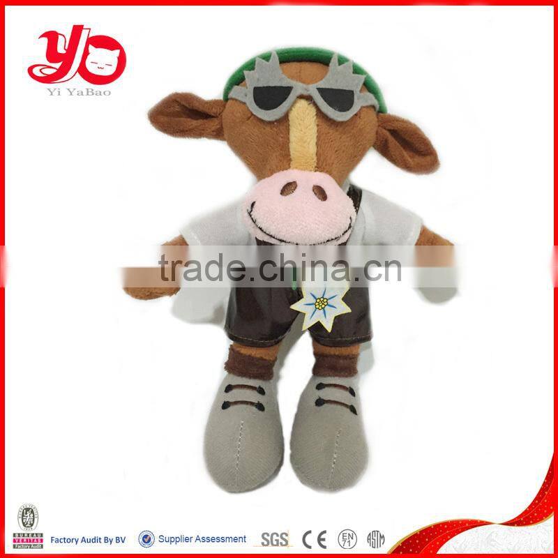 ICTI China factory plush stuffed cow toy, plush cow, cow plush toys