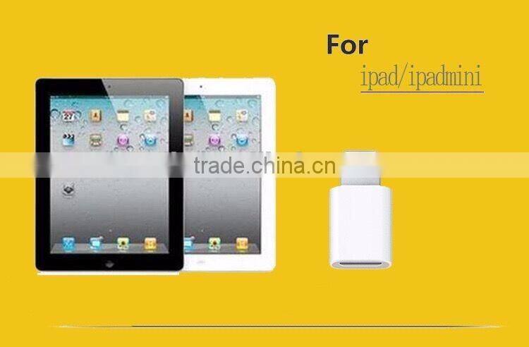 wholesales MFi certified 8 pin c48 tip to micro usb 5 pin adapter ABS for phone cable