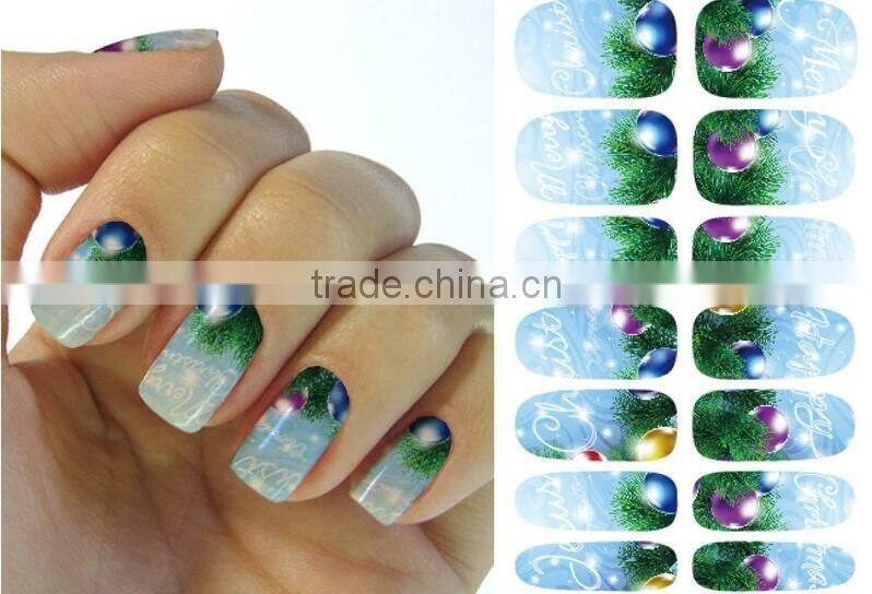 Customized 3D Korea nail polish sticker Full cover self-adhesive nail art sticker