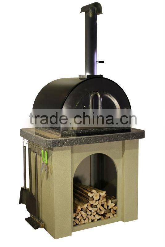 Portable Wood Fired Oven Stainless Steel Pizza Oven With Stone Floor
