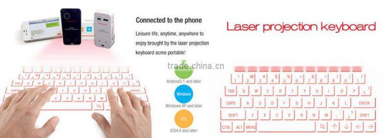 mobile accessories portable bluetooth laser keyboard with qwery layout