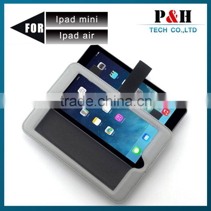hot new products for 2015 backseat leather case for ipad 6