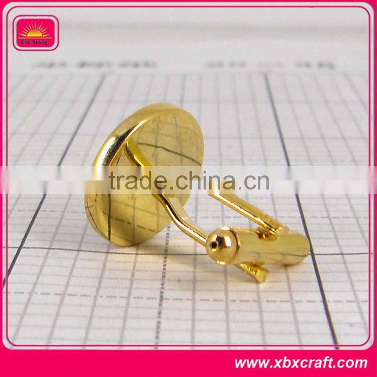 custom nice-looking fashion & promotional 18k gold cufflinks
