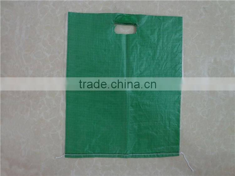 Factory cheap customize recycled PP woven shopping bag for packaging with die cut handle PP woven shopping bag