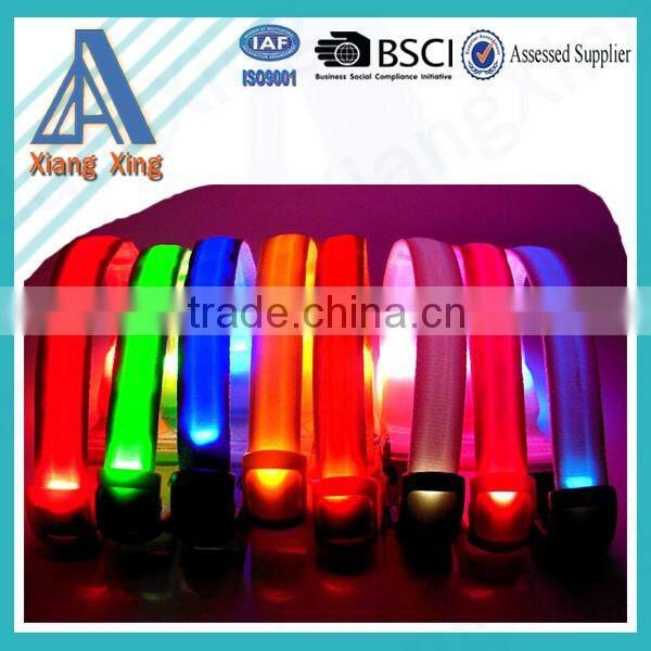 LED Light Pet Collars Large and Small Dog Collar Nylon Webbing Collar Glow Flashing&Safety Necklace For Pets
