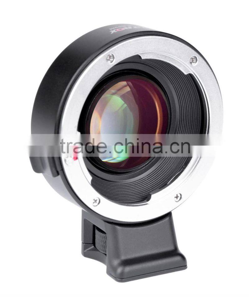 lens mount adapter with lens anlarge the aperture L/R-E