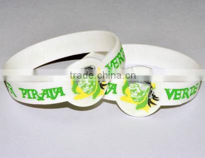 Custom shape silicone bracelets