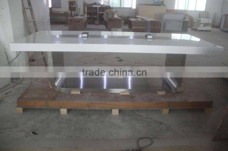 Tell World corian solid surface conference table photos