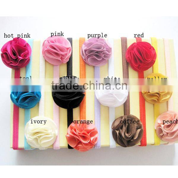 cheapest lily elastic flower headband for babies