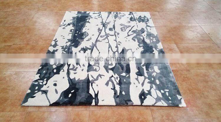 Hot sales cheap wool acrylic living decor area rug