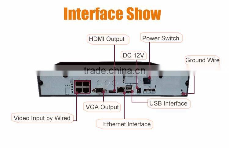 Plug and play 4CH 960p ahd dvr kit factory price security home system
