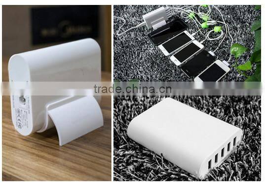 5V 2A 5 ports USB wall charger power adapter for camera/mobile phone/tablet