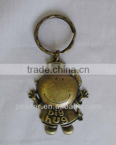 2013 crafts metal boy big hug keychain