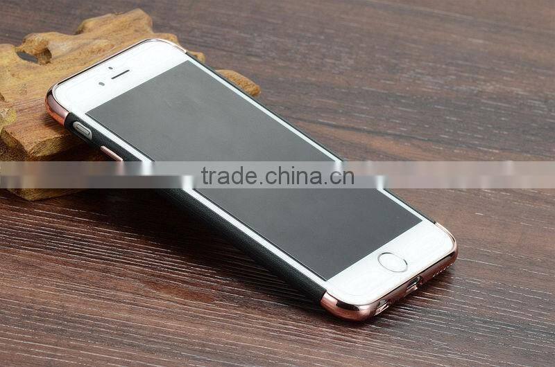 Luxury Shockproof Metal Plastic with Silcone Back Case Cover For iPhone 6