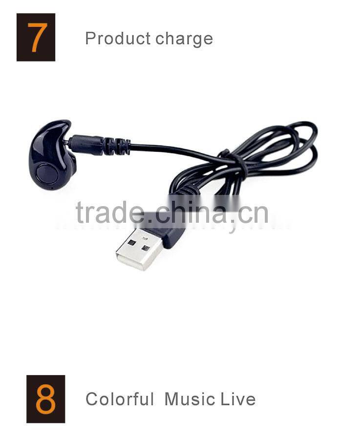 2016 popular and fashionable S530 micro bluetooth earpiece invisible spy earbud