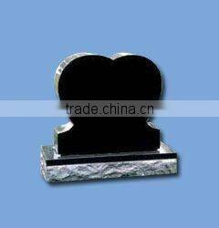 granite stone heart tombstone