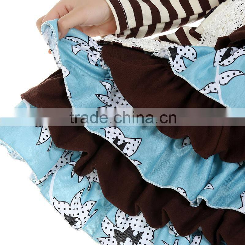 2016 christmas yiwu kaiya new fashion 3 pieces coat dress and pant baby girl boutique clothing sets