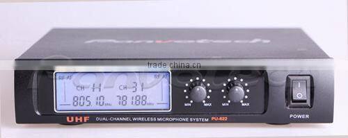 Panvotech dual channel professional wireless microphone
