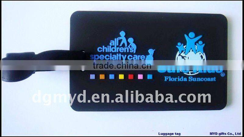 Beautiful and special 3D Soft pvc craft luggage tag