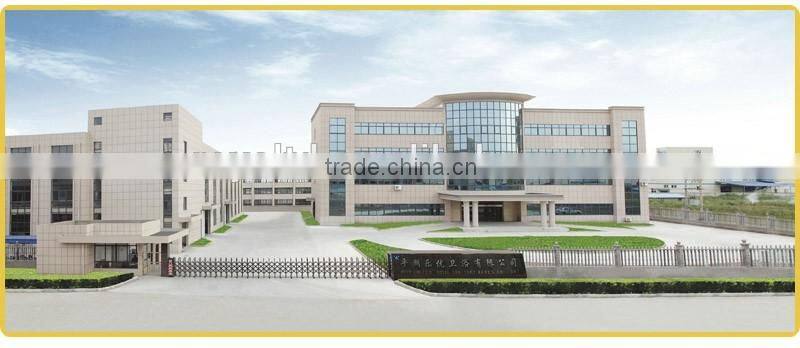 RA040 modern white MDF bathroom cabinet with ceramic basin