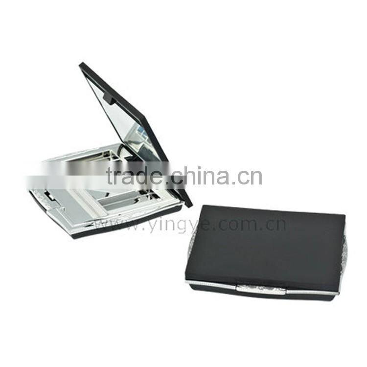 Empty plastic blush compact powder container