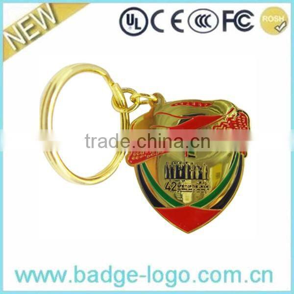 2016 Custom Glass Painting Keychain for Decoration