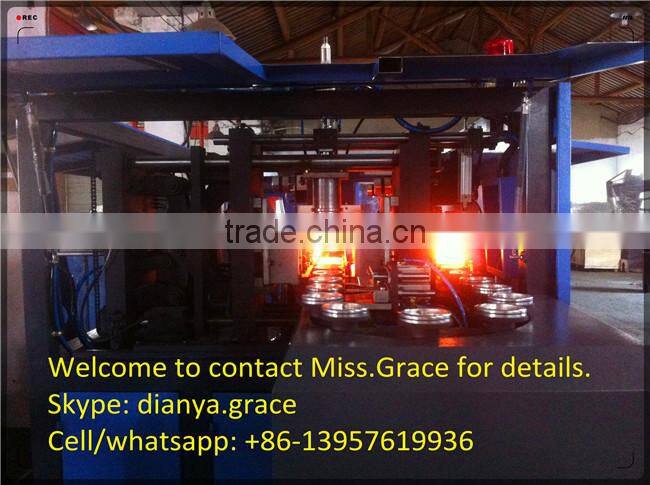 hand feeding preform automatic blow moulding machine