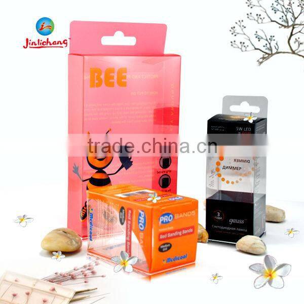 clear plastic lure box with hanger tab