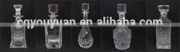 Custo made large candle holder glass tall