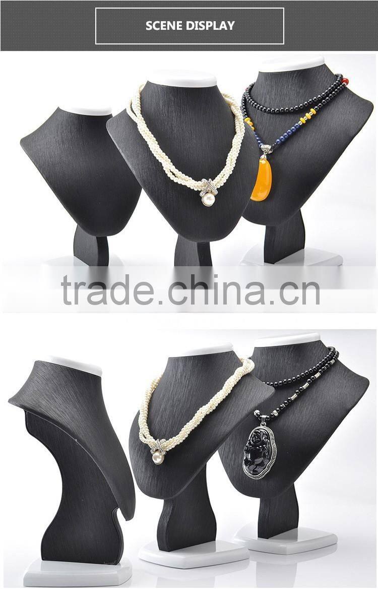 Wholesale leather dummy for jewelry display neck stands